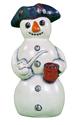 Snowman with Redware Mug