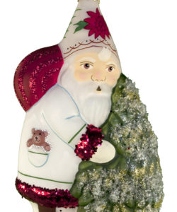 Santa with Glitter Tree