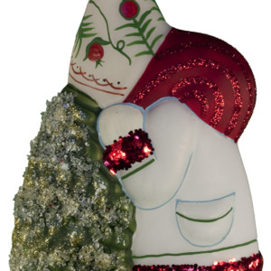 Santa with Glitter Tree