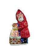 Glimmer Santa Putting Sack in Chimney