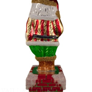 Flat Glimmer Santa in Chimney