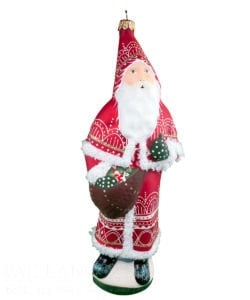 Large Red Lacy Santa
