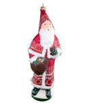 Large Red Lacy Santa