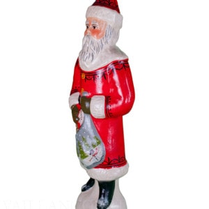 Red Father Christmas with Snowman in Sack