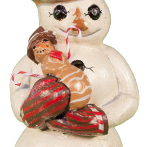 Snowman with Gingerbread Baby