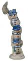 Three Snowmen in Blues