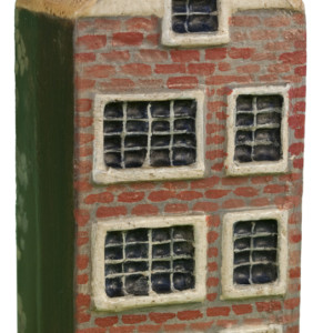 Stone House with Green Door