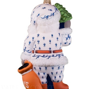 Fleur-de-lis Santa Ornament