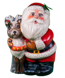 Santa Hugging Reindeer