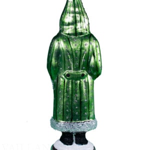 Green Santa with Kissing Ball