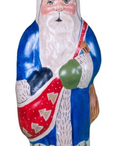 Blue Father Christmas with Train