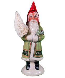 Santa in Green Coat