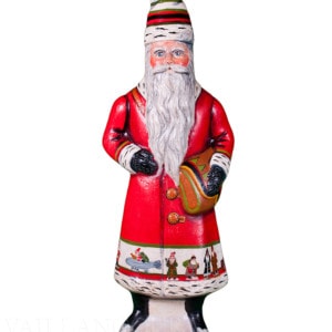 Santa in Coat with Santa Border