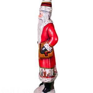 Santa in Coat with Santa Border