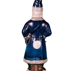 Santa in Coat with Night Scene