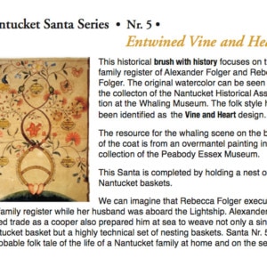 Nested Nantucket Basket Santa