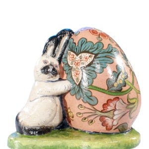 Bunny with Decorated Egg