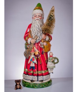 Red Father Christmas with Marionette