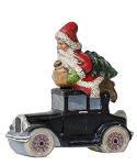 Santa Riding Ford Model T