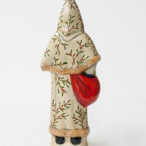 SANTA IN WHITE VINE COAT