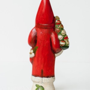 Santa Holding Tree of Ornaments
