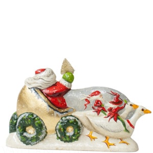 Santa in Christmas Cart