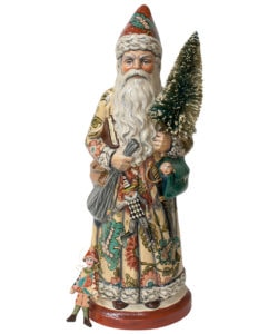 Floral Father Christmas with Marionette