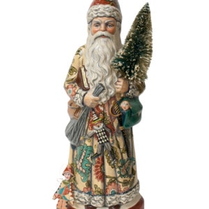 Floral Father Christmas with Marionette