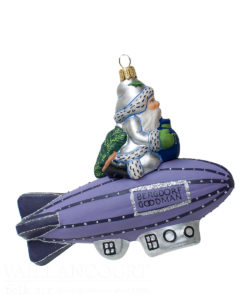 Santa on Bergdorf Goodman Zeppelin