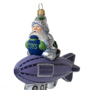 Santa on Bergdorf Goodman Zeppelin