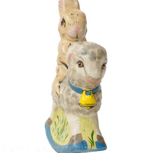 Rabbit Riding Lamb with Blue