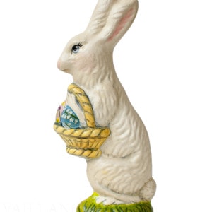 Standing Rabbit with Floral Eggs