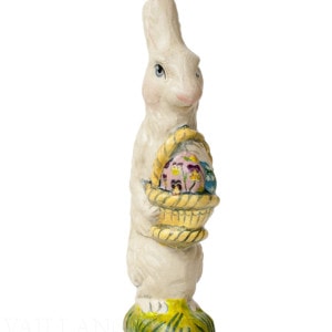 Standing Rabbit with Floral Eggs
