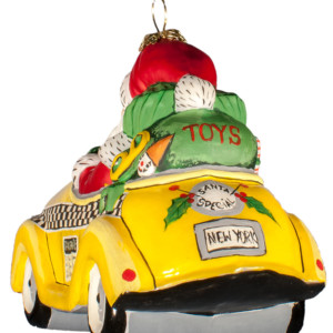 NYC Santa Cabbie Ornament