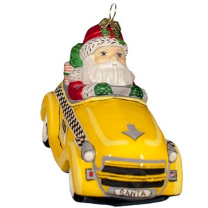 NYC Santa Cabbie Ornament