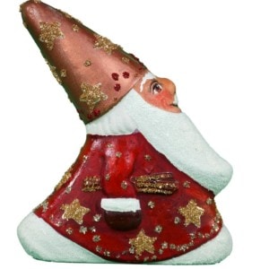 Contemporary Santa with Red Star Coat
