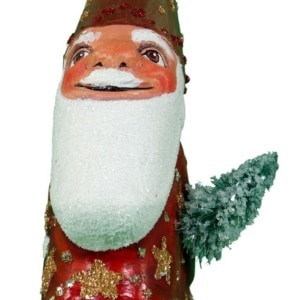 Contemporary Santa with Red Star Coat