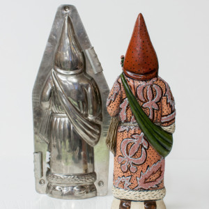 Pink Floral Father Christmas with Mould