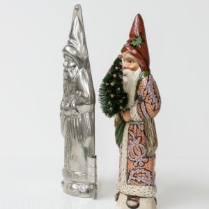 Pink Floral Father Christmas with Mould