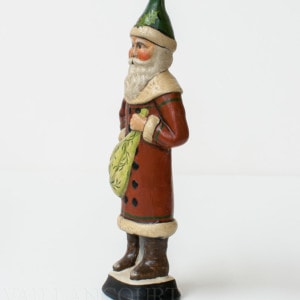 Santa in Brown Coat