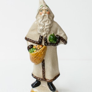 Father Christmas with Pointed Hood and White Coat