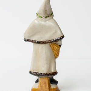 Father Christmas with Pointed Hood and White Coat