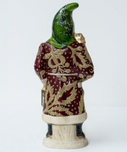 Custom Red and Green Brocaded Father Christmas