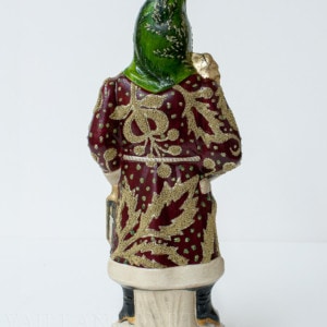 Custom Red and Green Brocaded Father Christmas