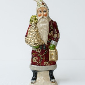 Custom Red and White Brocaded Father Christmas