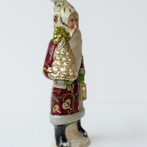 Custom Red and White Brocaded Father Christmas