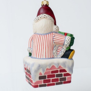 Santa in Chimney Ornament