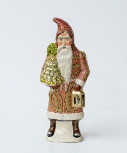 Custom Santa in Peach Brocaded Coat