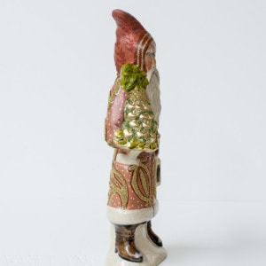 Custom Santa in Peach Brocaded Coat