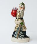 NM Walking Stick Father Christmas in Gold